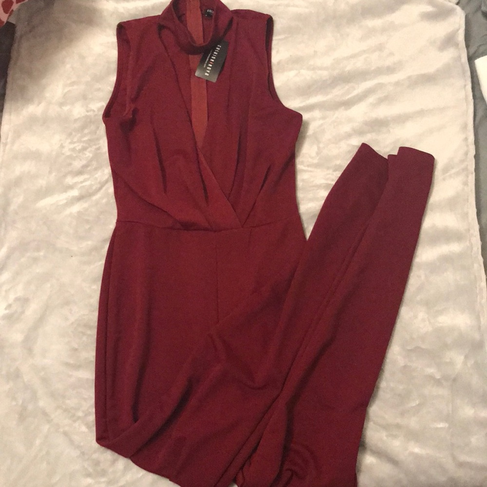 Burgundy Jumpsuit